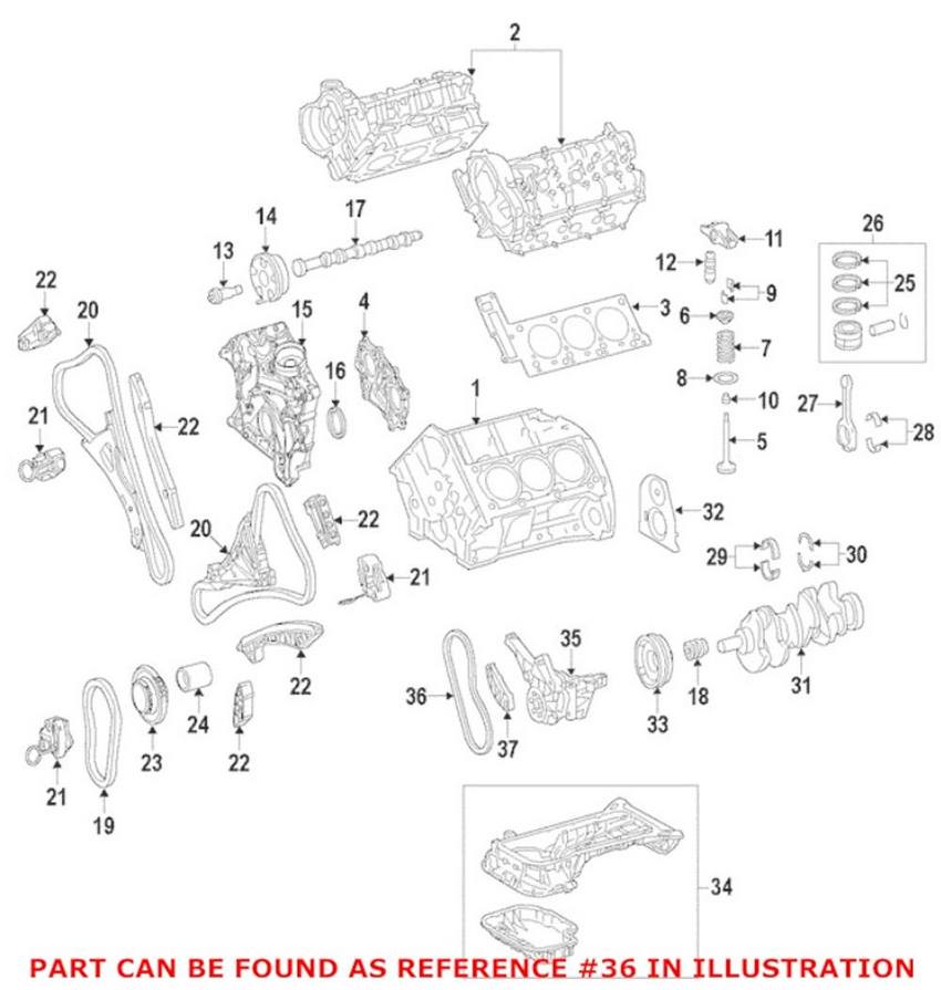 Mercedes Engine Timing Chain 0009935576